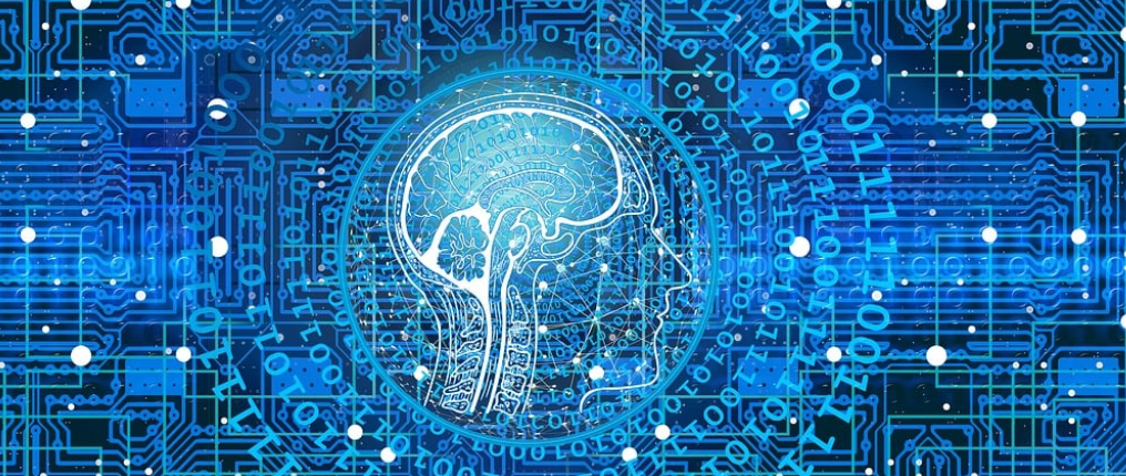 Illustration d’un cerveau numérique avec circuits représentant l’intelligence artificielle